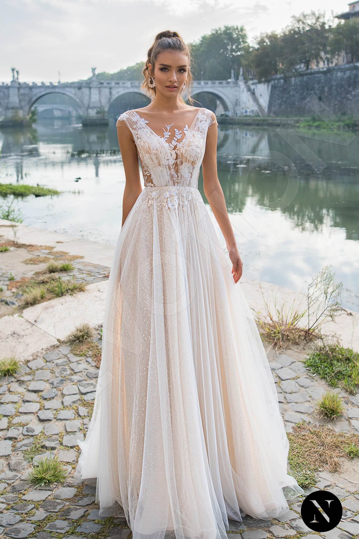 Short illusi s wedding dress fashion