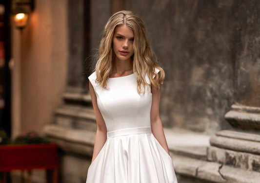 Embracing Modern Elegance: A Look at the Devotion Satin Mermaid Wedding Dress