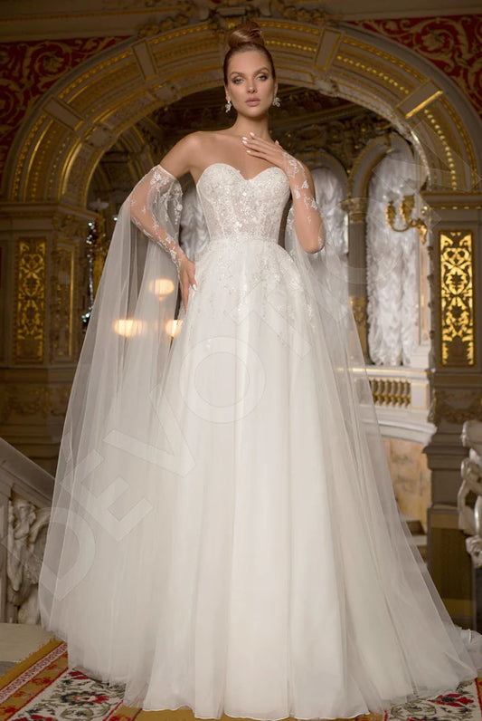 Soltis A-line Sweetheart Off White Wedding dress