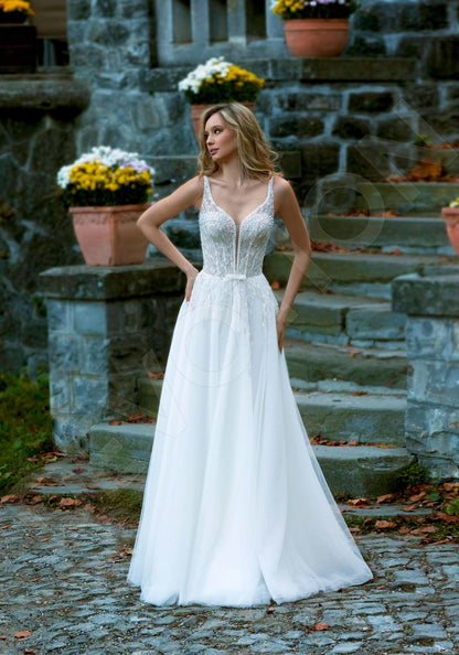 Victiria A-line Sweetheart Milk Wedding dress