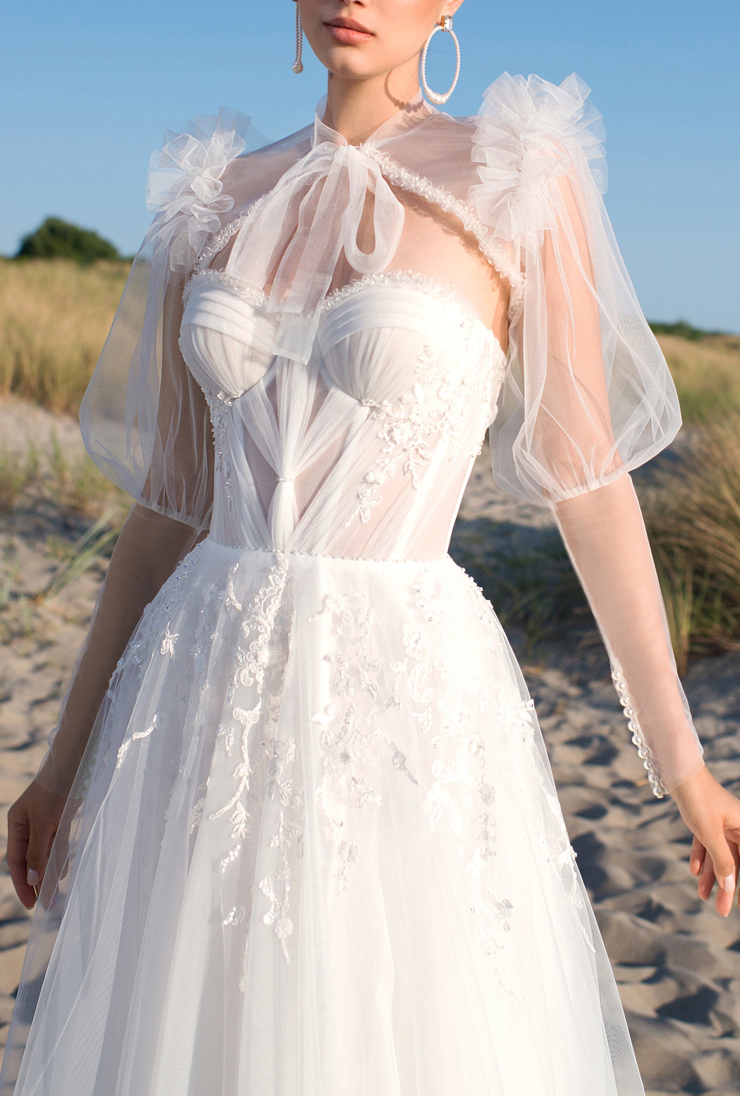 Adea A-line Sweetheart Off-White Wedding dress