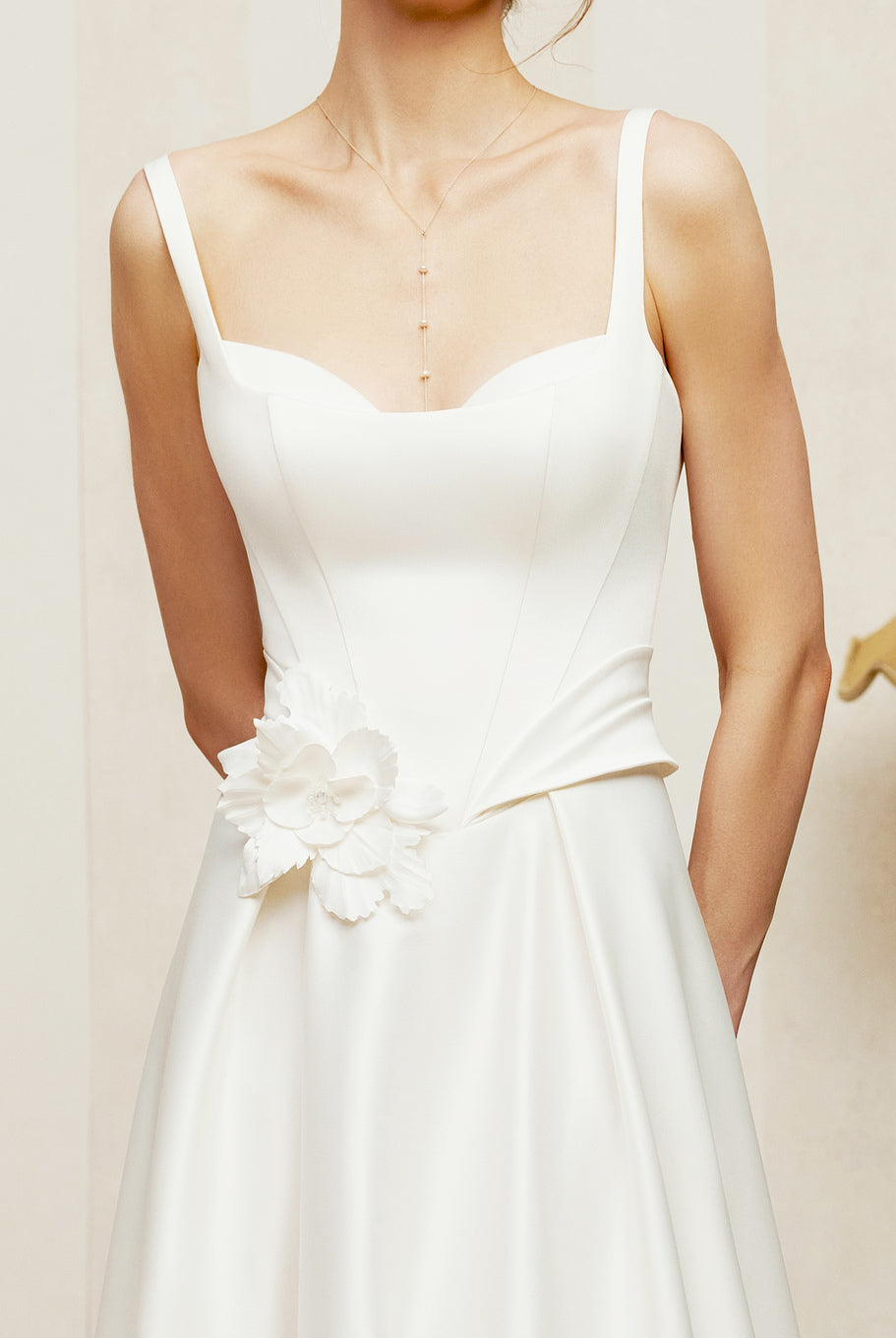 Olma A-line Sweetheart Milk Wedding dress