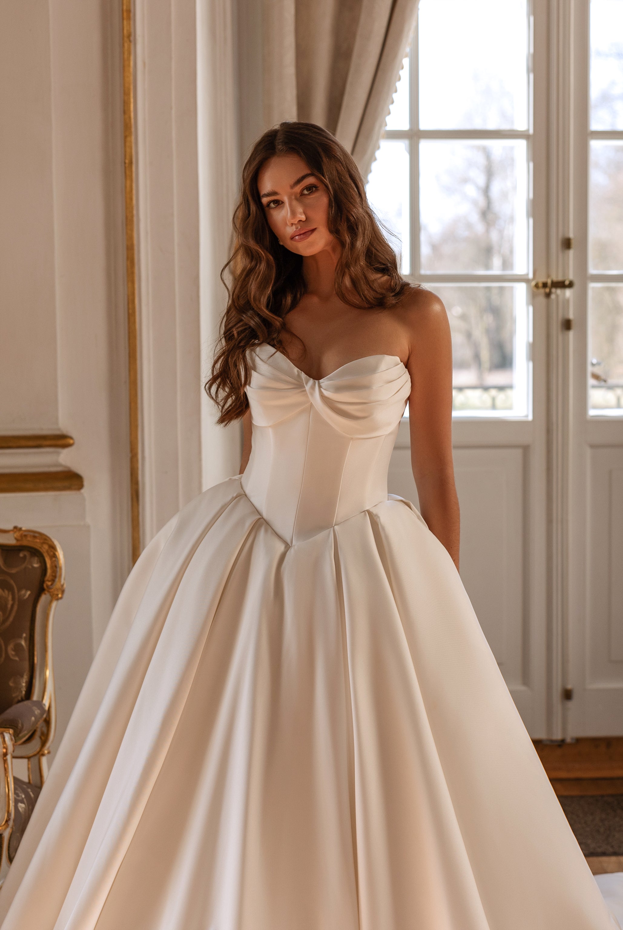 Adeleis Princess Ball gown Sweetheart Ivory Wedding dress