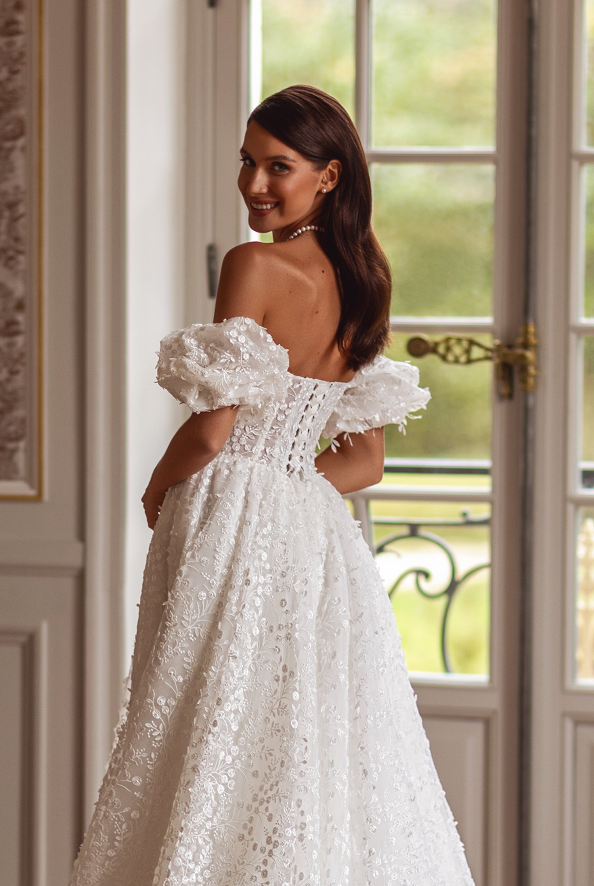 Jade-Alexis A-line Sweetheart Milk Wedding dress