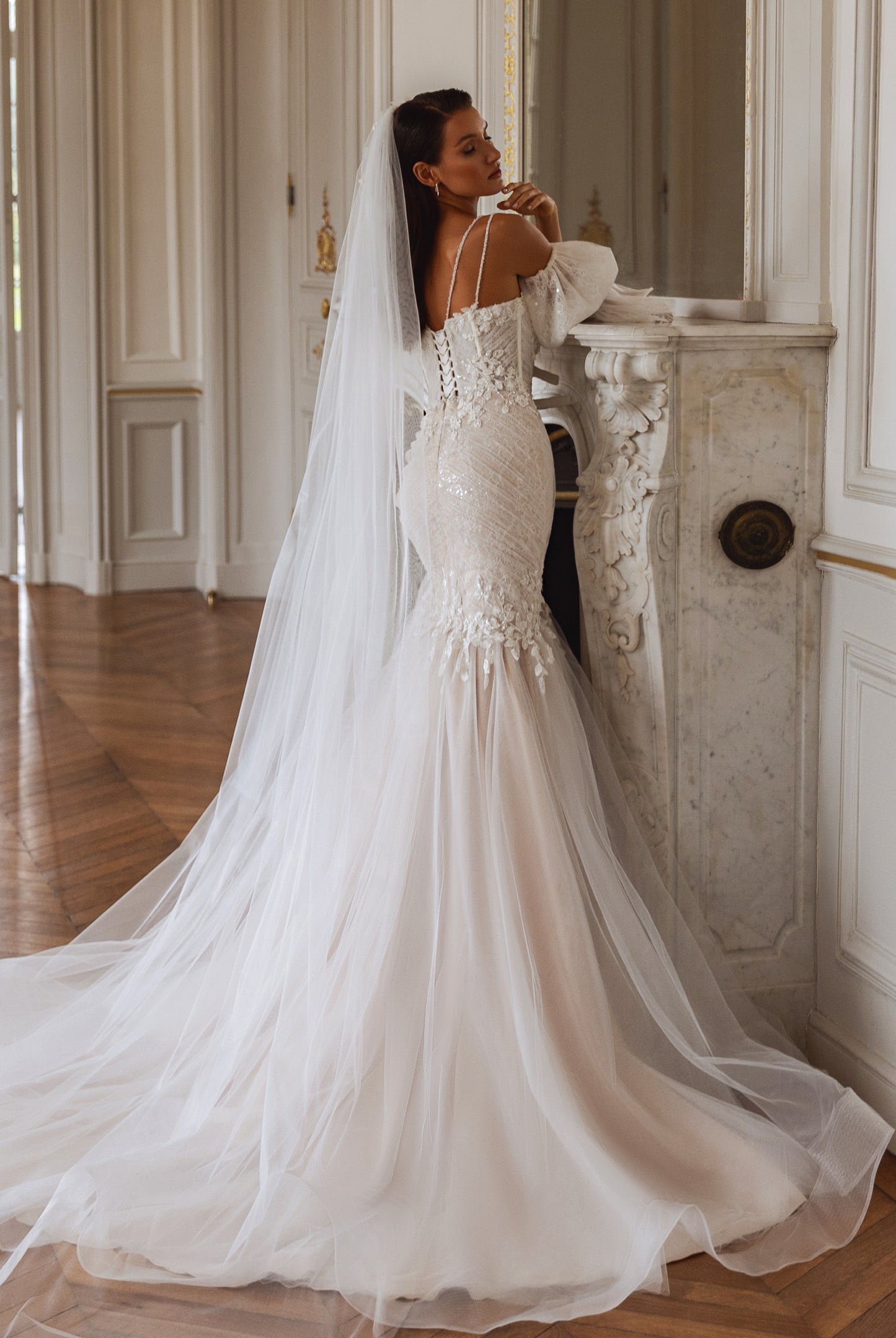 Jade-Julia Two in one Sweetheart Milk Wedding dress