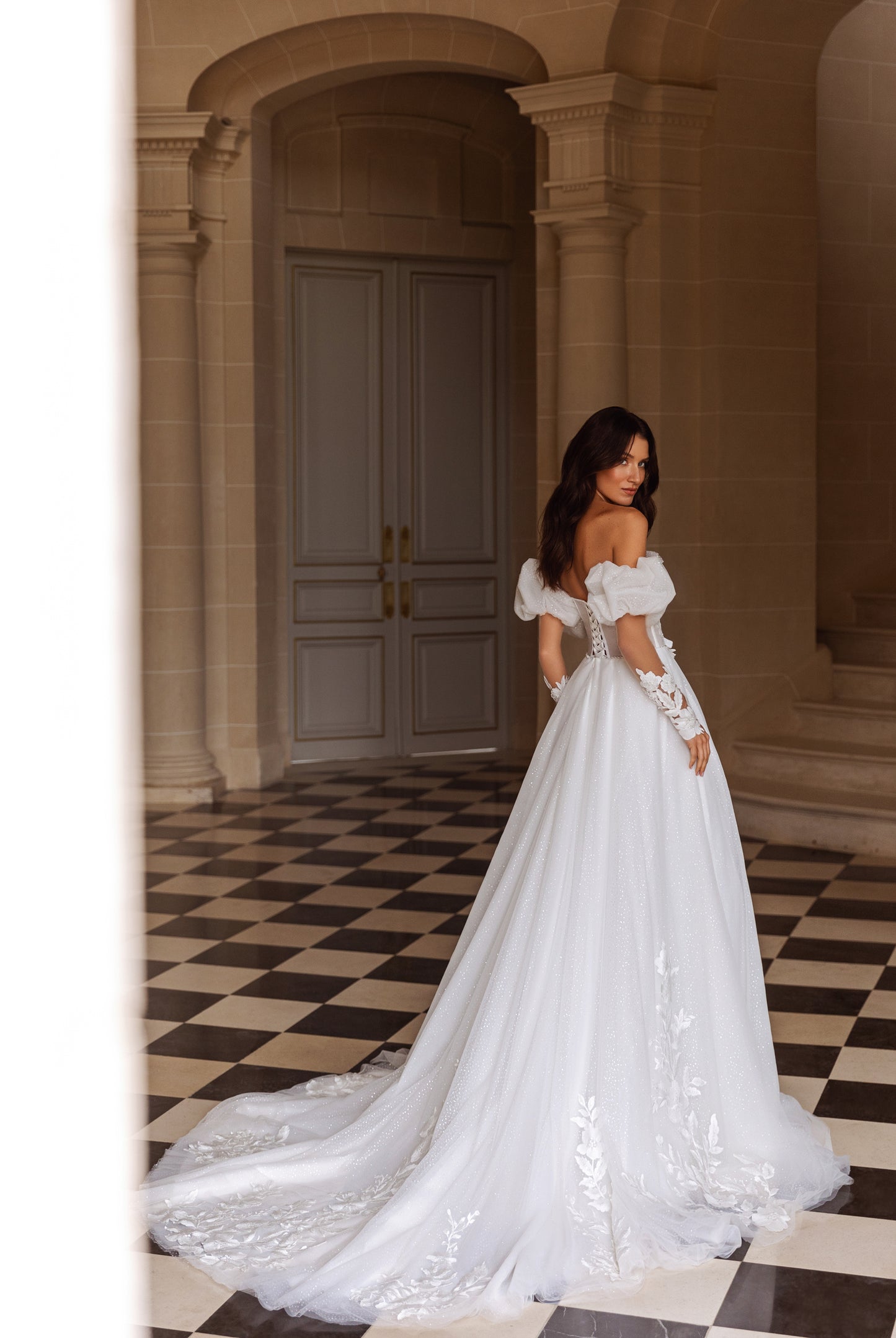 Anne-Sophie Two in one Sweetheart Milk Wedding dress