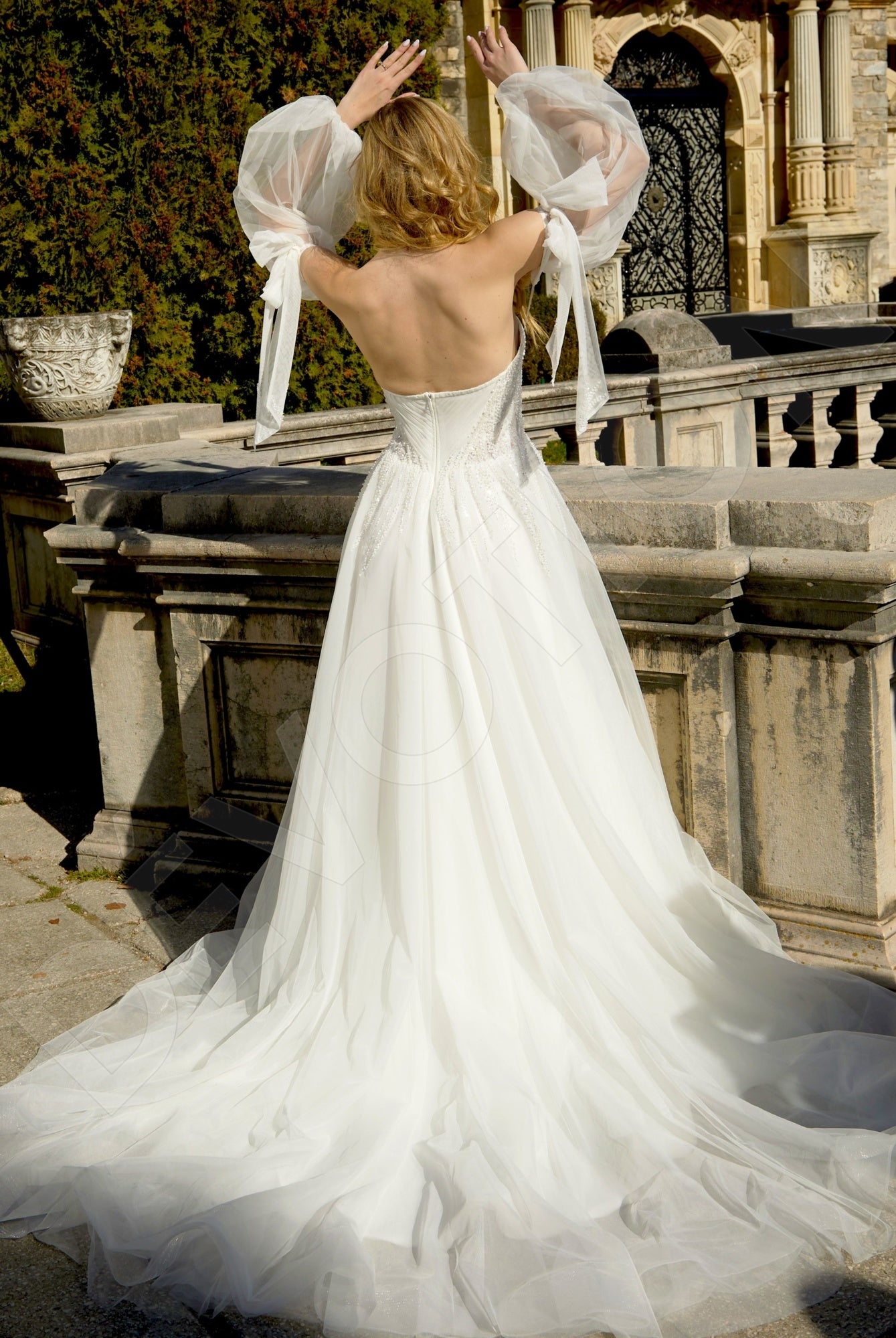 Adel A-line Sweetheart Milk Wedding dress