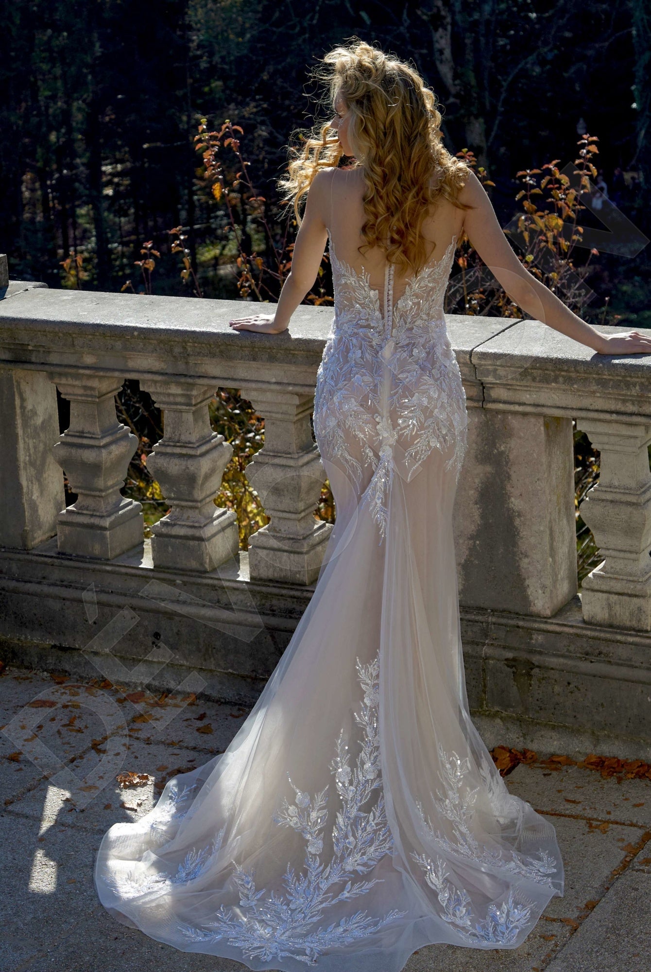 Ketrina Trumpet/Mermaid Illusion Milk/Nude Wedding dress