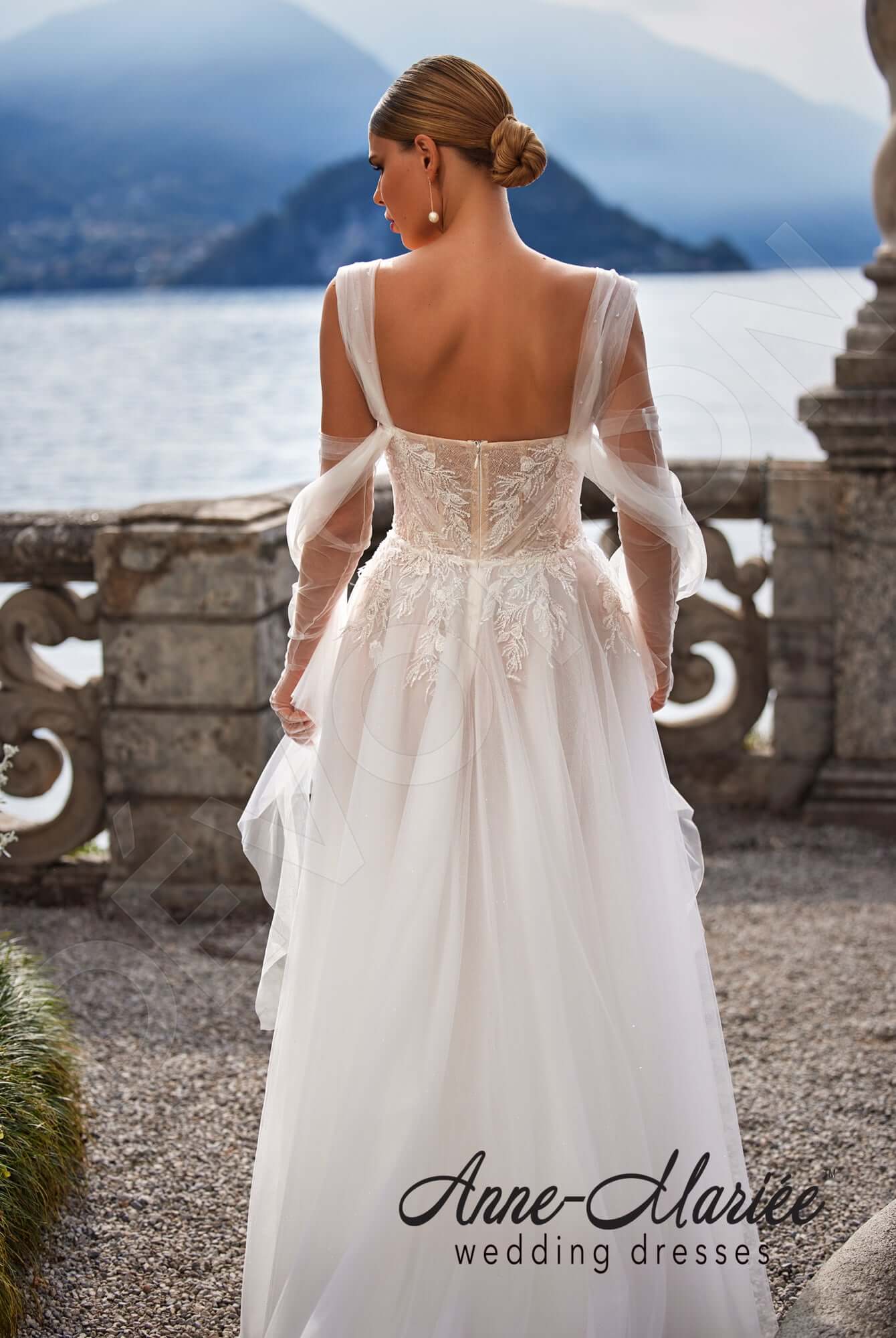 Adriana A-line Sweetheart Milk/Powder Wedding dress