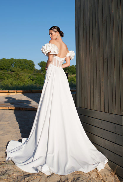 Aizevi A-line Sweetheart Off-White Wedding dress