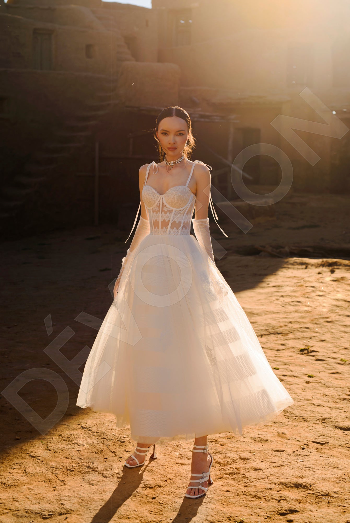 Aleria A-line Sweetheart Off White Wedding dress