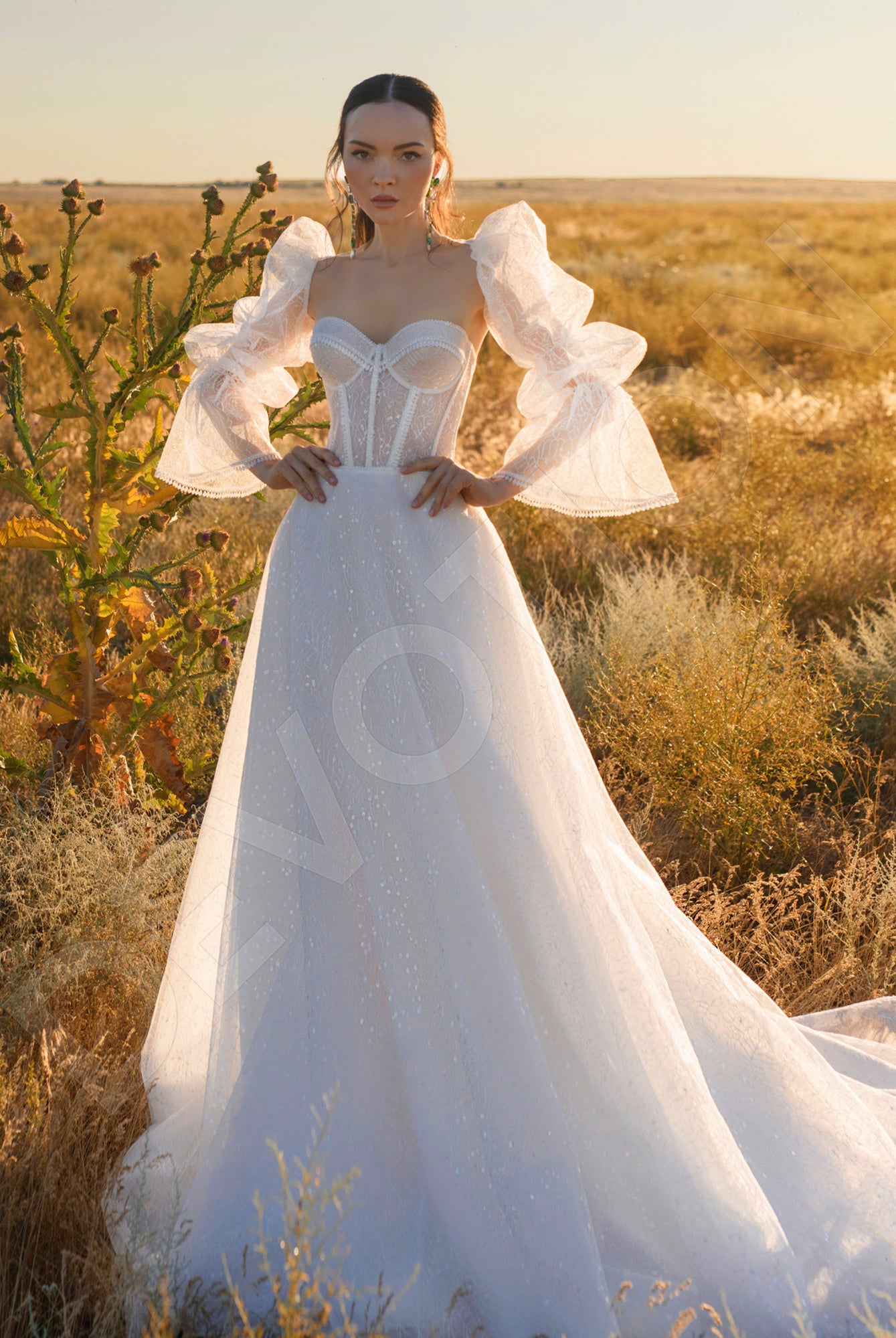 Alesta  A-line Sweetheart Off White Wedding Dress