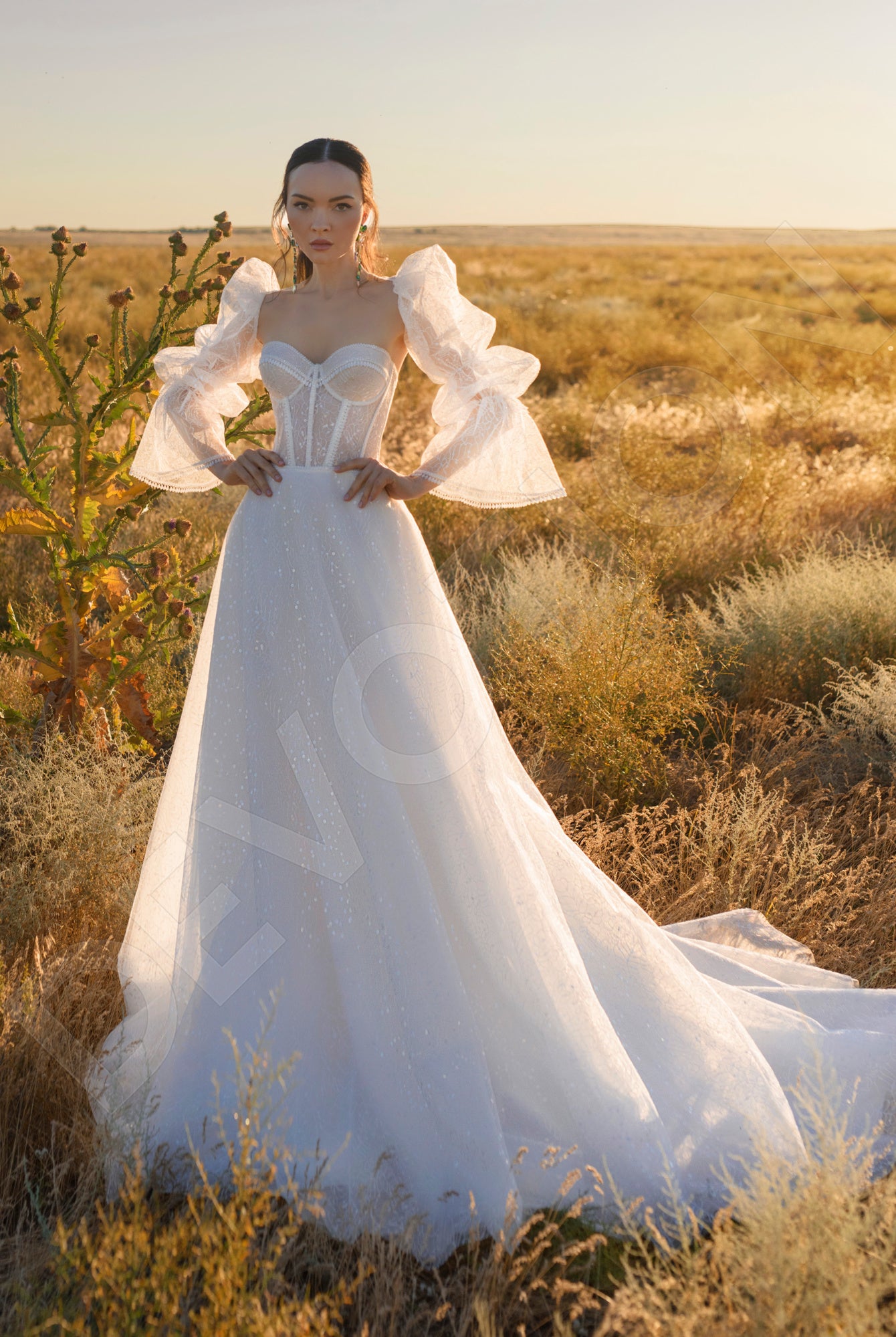 Alesta  A-line Sweetheart Off White Wedding Dress