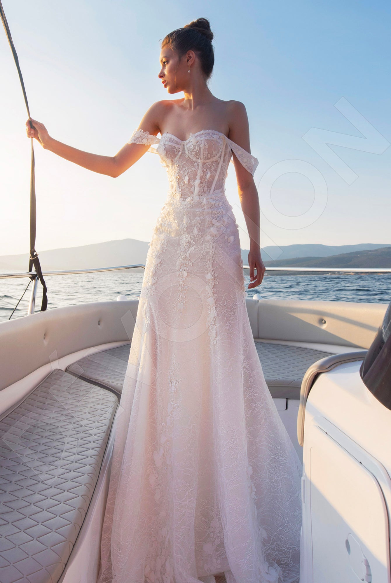 Anastasia A-line Sweetheart Ivory Wedding dress