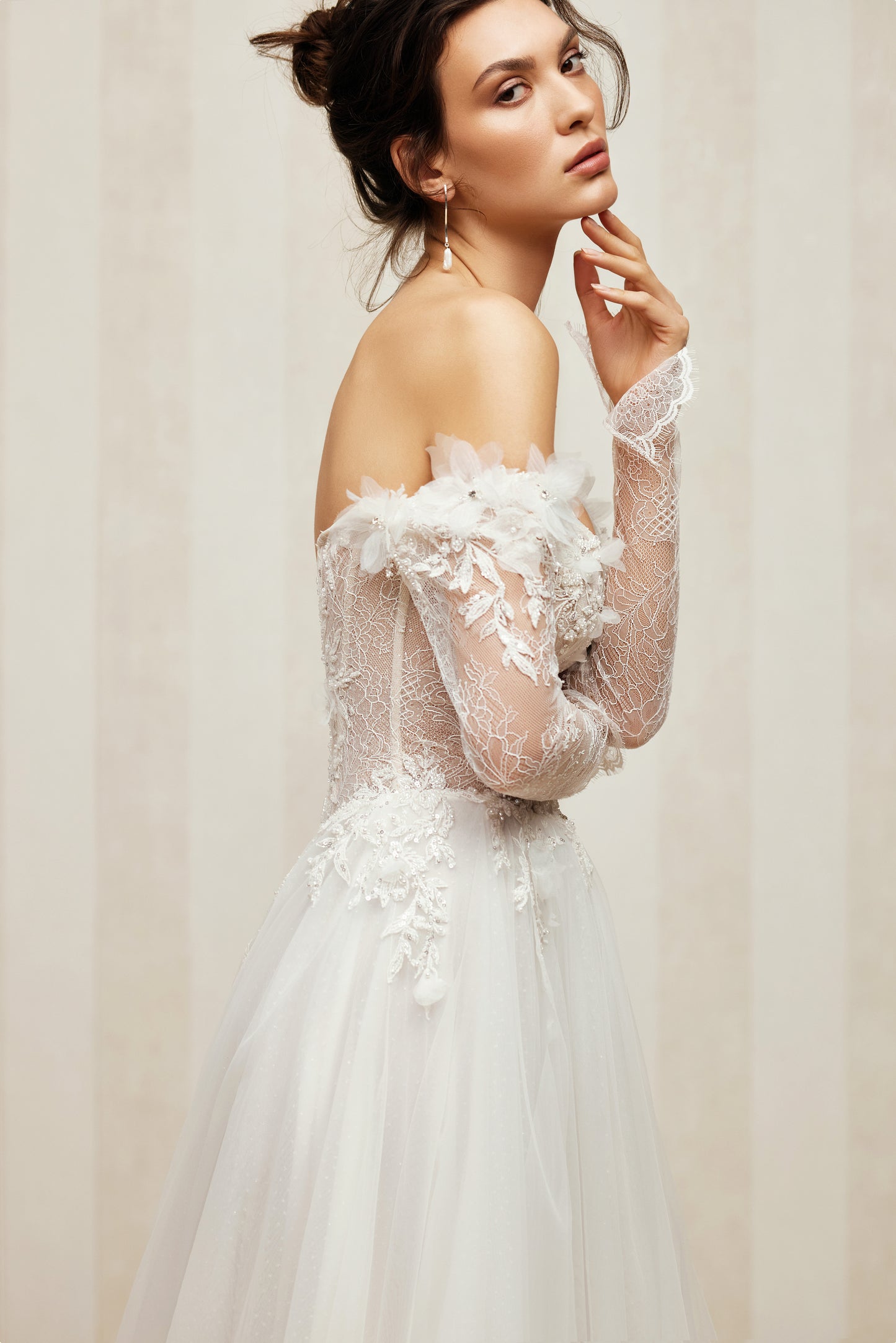 Noema A-line Sweetheart Milk Wedding dress