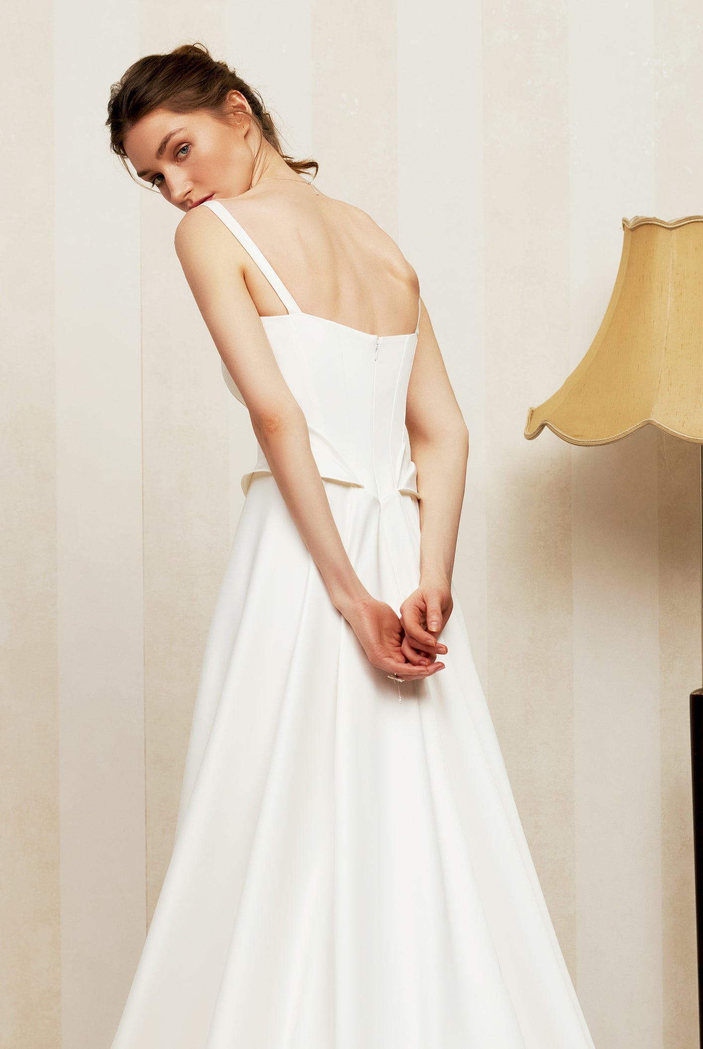 Olma A-line Sweetheart Milk Wedding dress