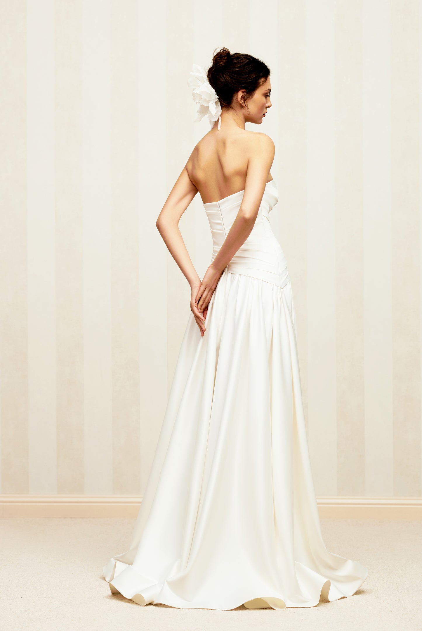 Queen A-line Sweetheart Milk Wedding dress