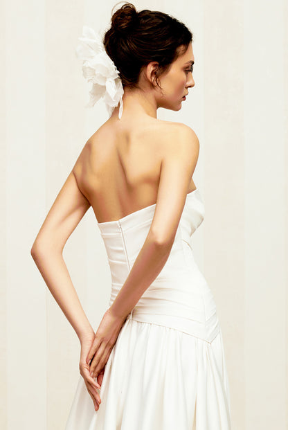 Queen A-line Sweetheart Milk Wedding dress