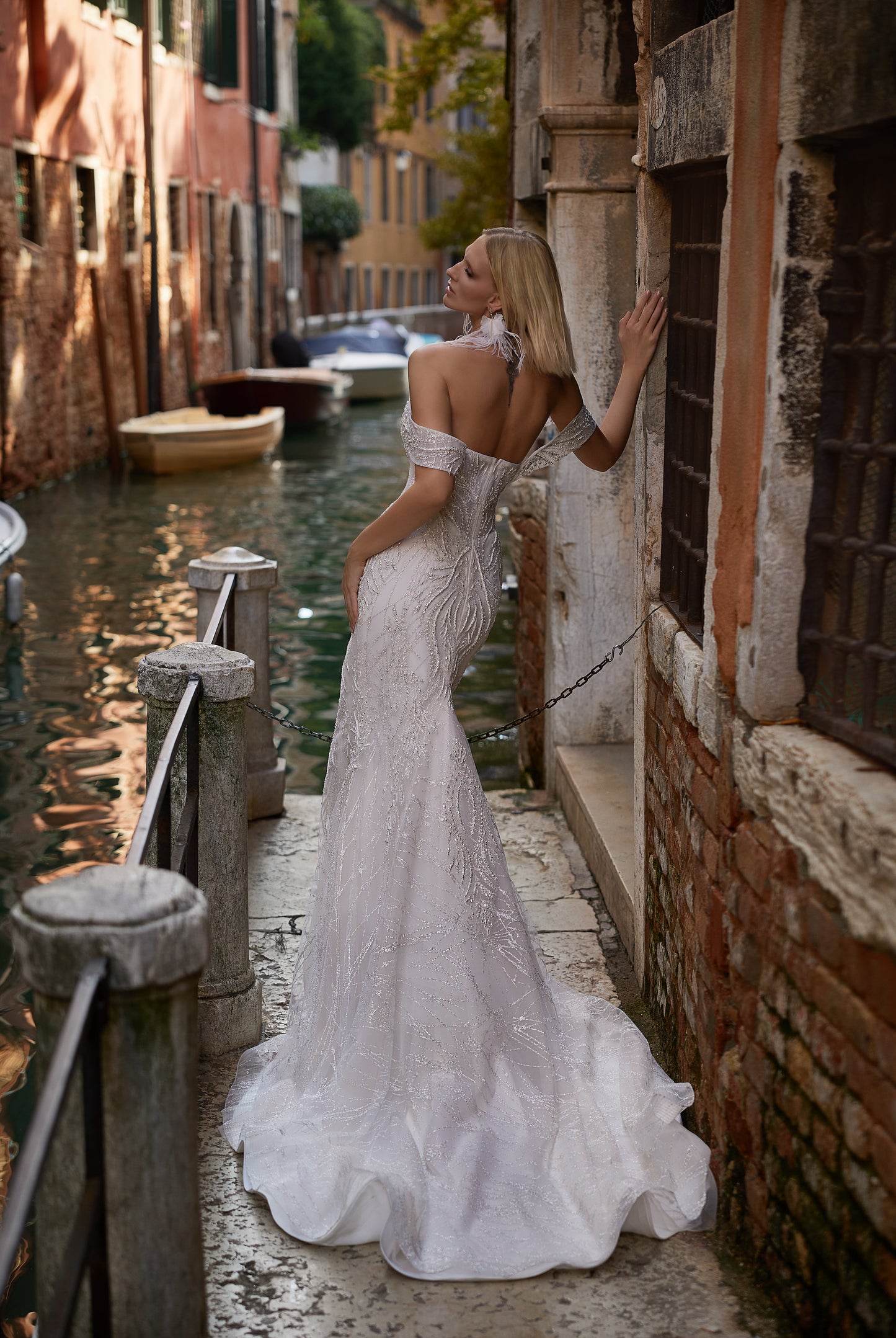 Arabela Trumpet/Mermaid Milk Wedding dress