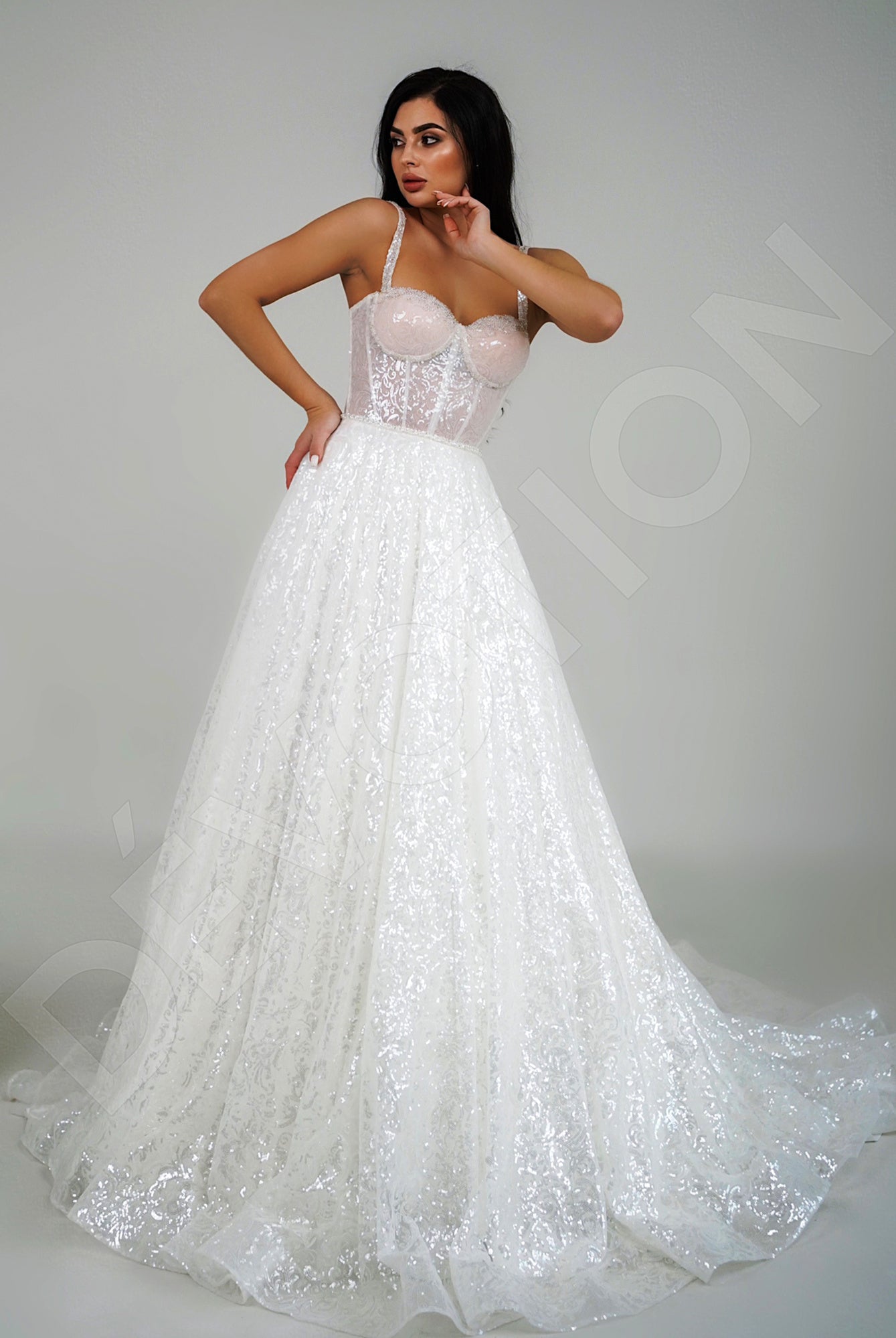 Belen A-Line Sweetheart Ivory Wedding dress