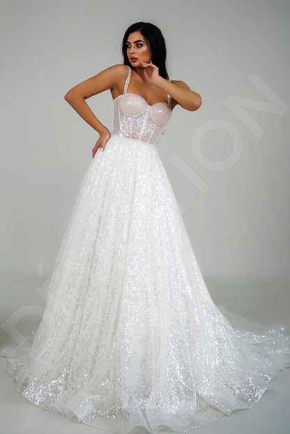 Belen A-Line Sweetheart Ivory Wedding dress