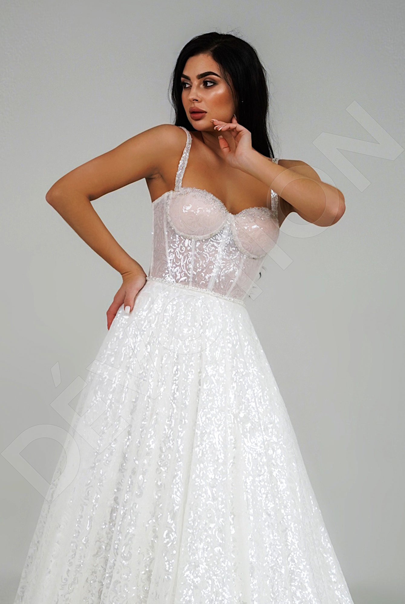 Belen A-Line Sweetheart Ivory Wedding dress