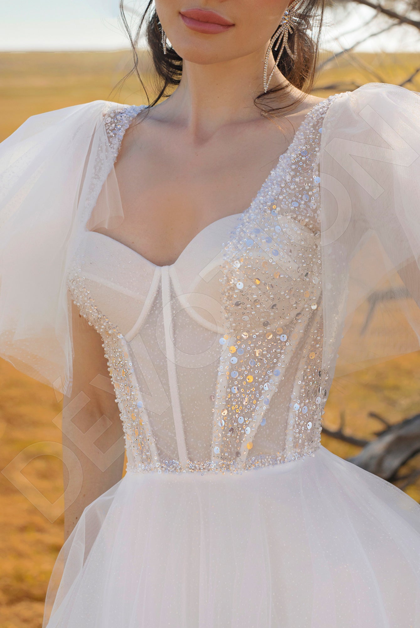 Blanty A-line Sweetheart Off White Wedding dress