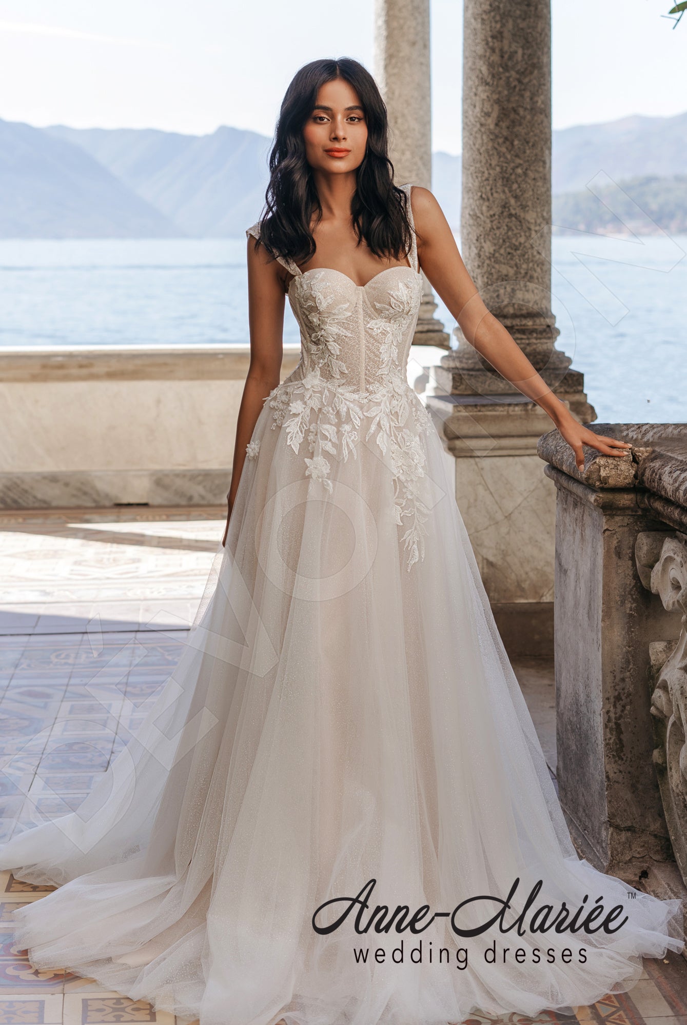 Dalile A-line Sweetheart Milk/Powder Wedding dress