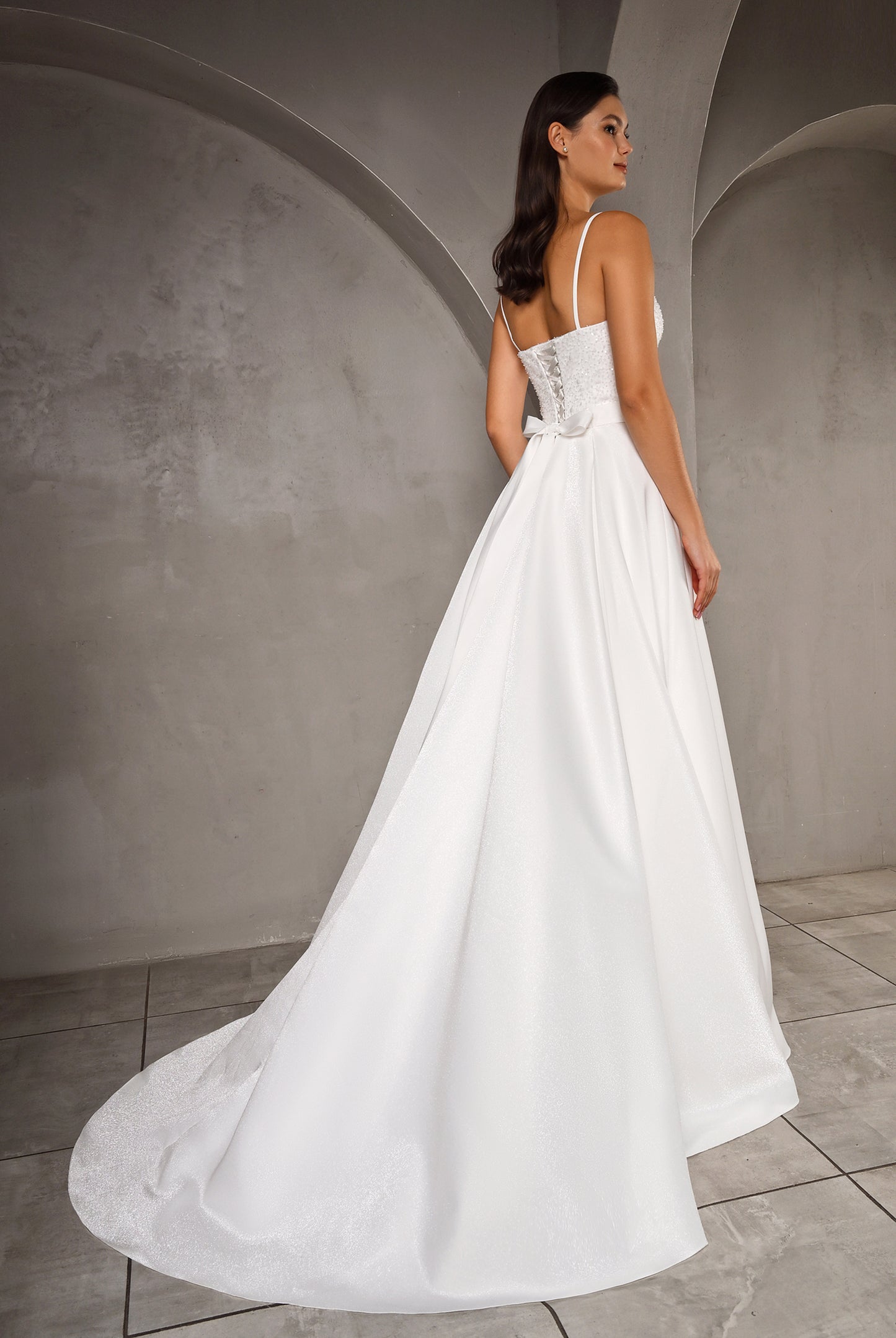 Darine A-line Sweetheart Milk Wedding dress