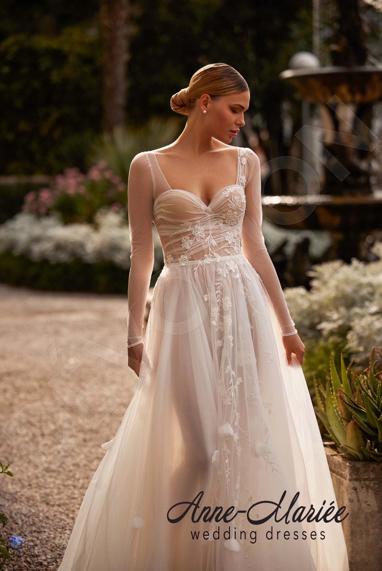 Elda A-line Sweetheart Milk/Powder Wedding dress 4