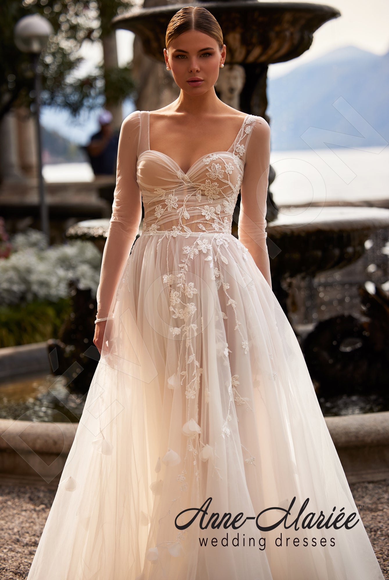 Elda A-line Sweetheart Milk/Powder Wedding dress 8