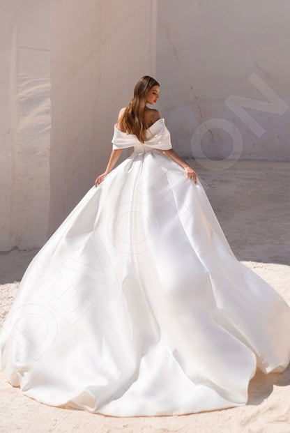 Faith A-line Off-shoulder Ivory Wedding dress