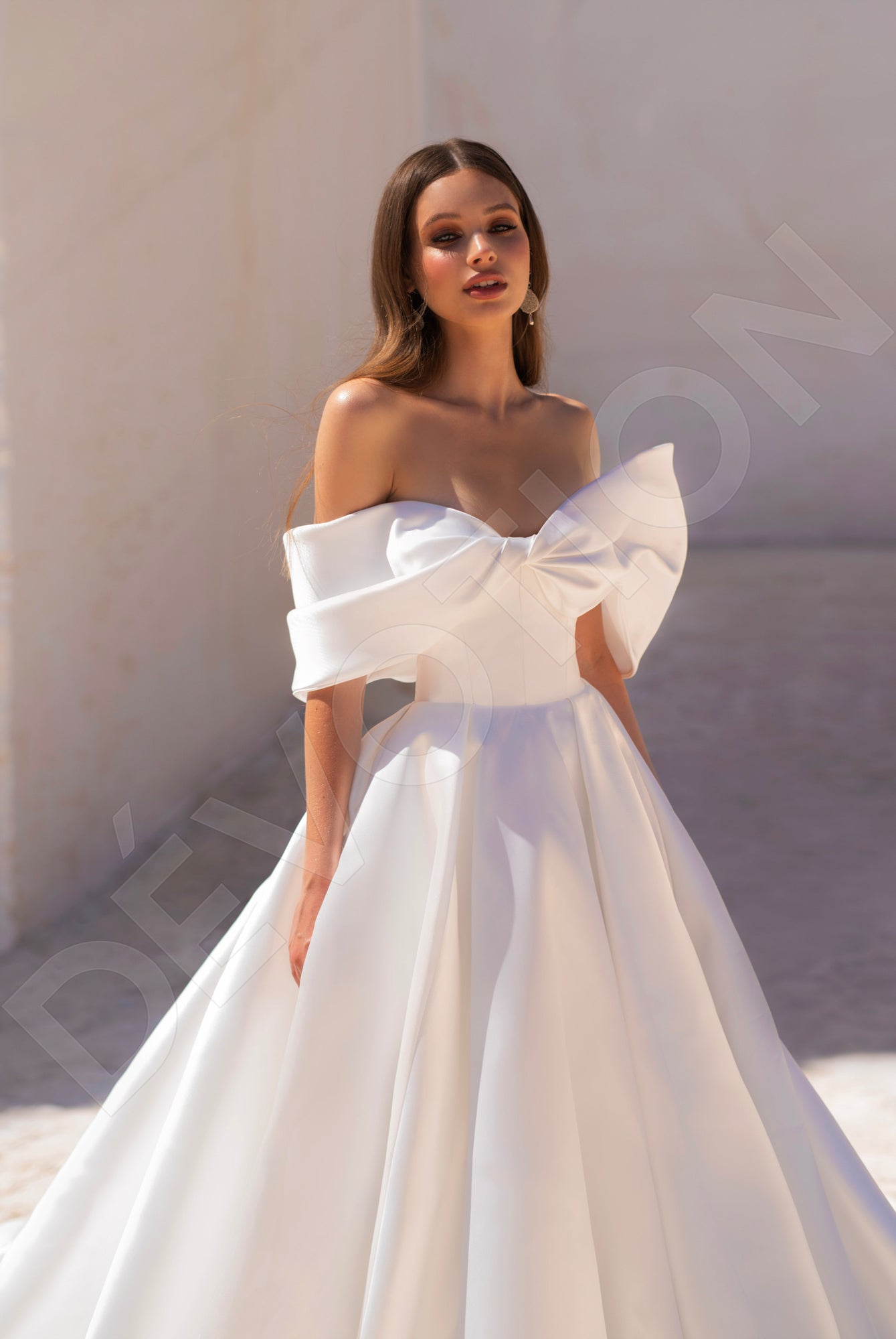 Faith A-line Off-shoulder Ivory Wedding dress