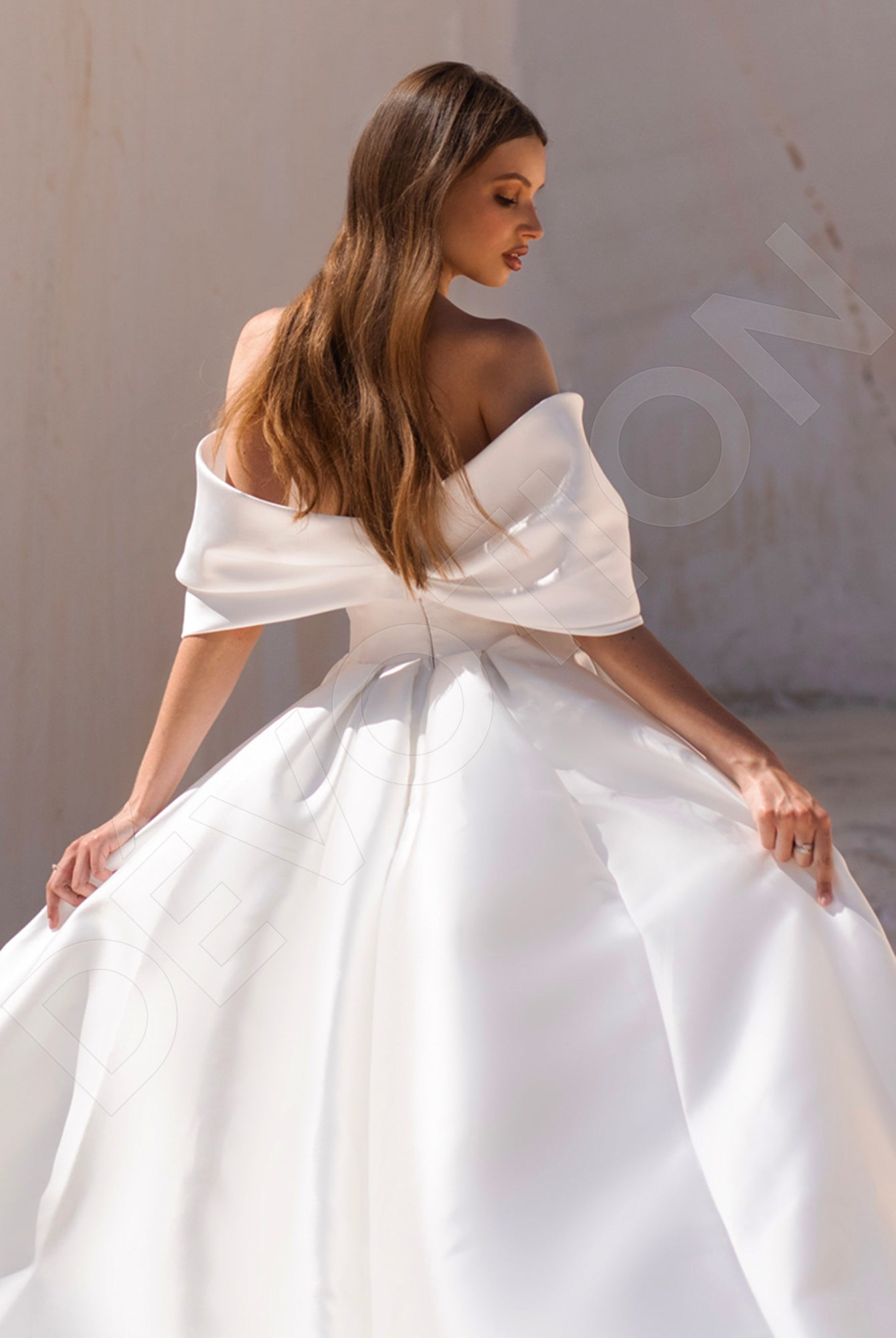 Faith A-line Off-shoulder Ivory Wedding dress