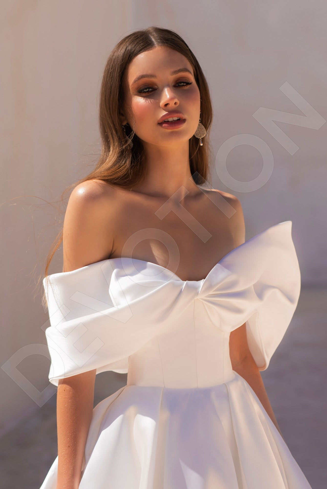 Faith A-line Off-shoulder Ivory Wedding dress