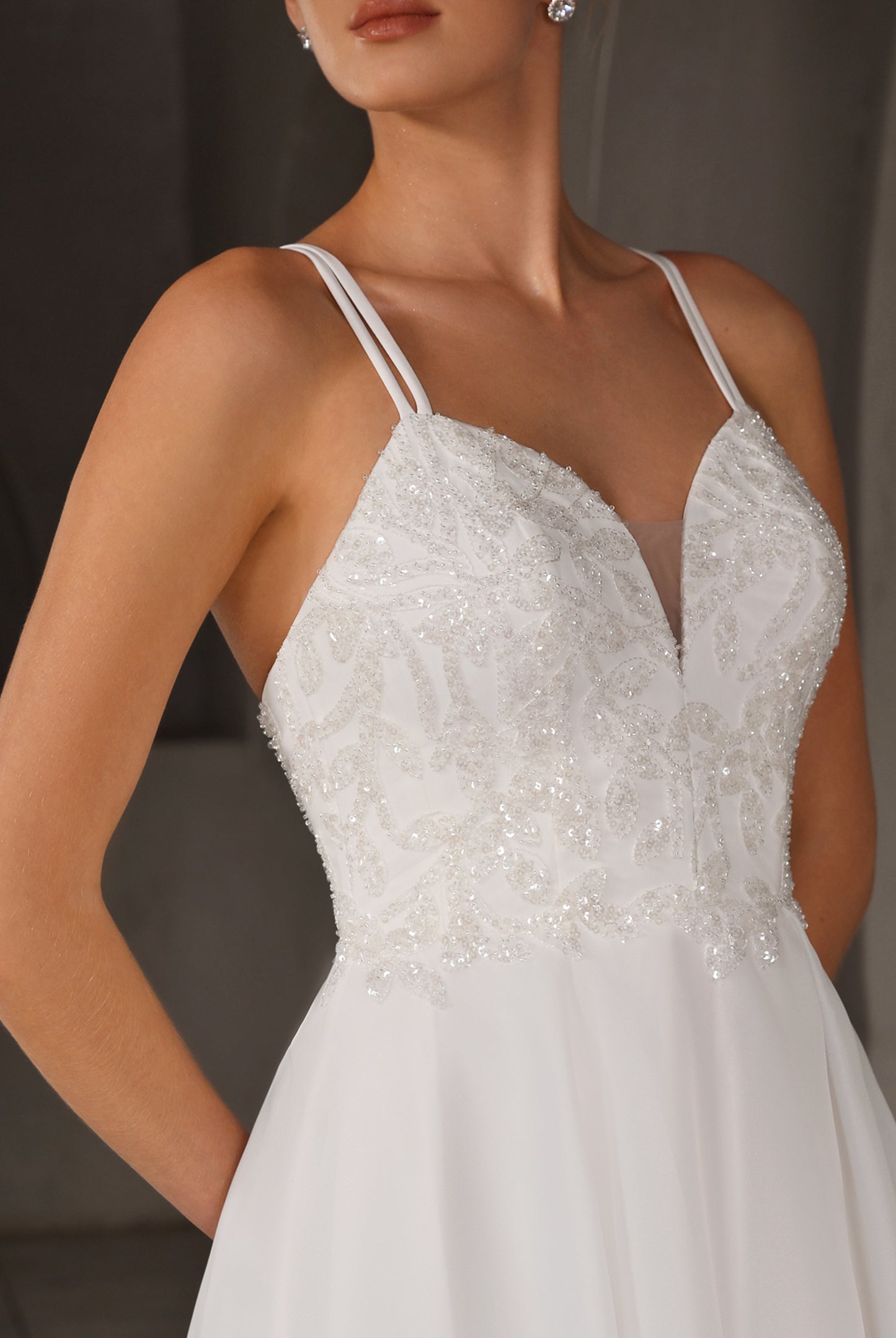 Floris A-line Sweetheart Milk Wedding dress