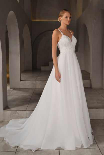 Floris A-line Sweetheart Milk Wedding dress