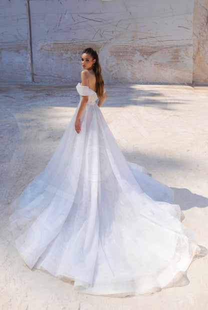 Gemma A-line Off-shoulder Ivory Wedding dress