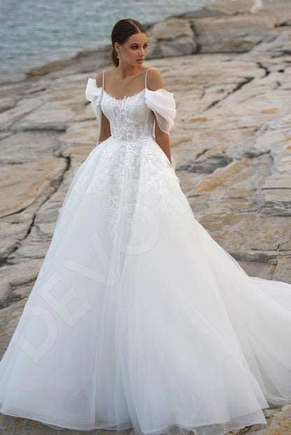 Hazel A-line Sweetheart Ivory Wedding dress