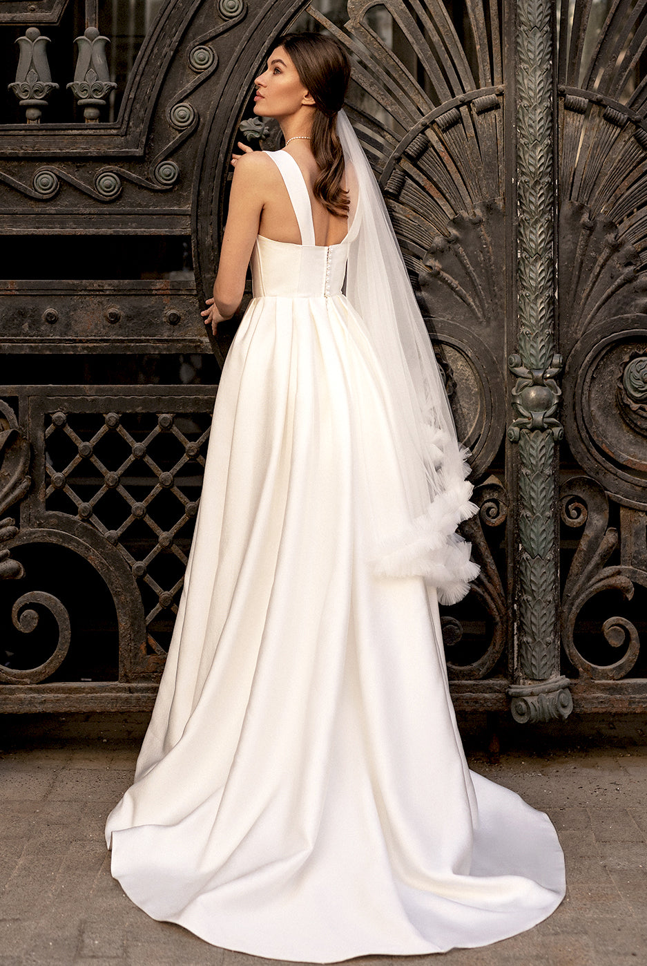 Ruelia A-line Sweetheart Milk Wedding dress