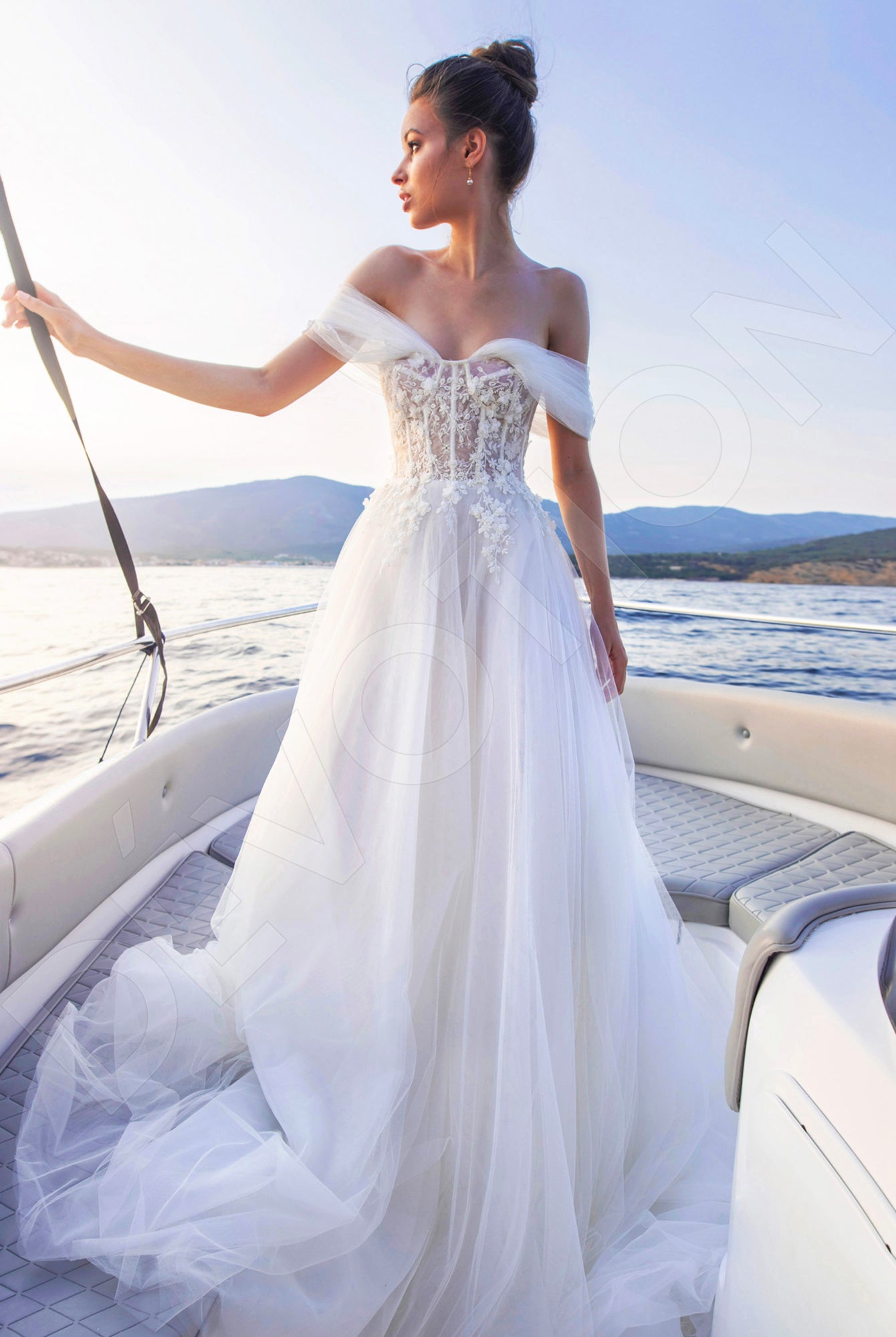 Kayla A-line Sweetheart Ivory Wedding dress