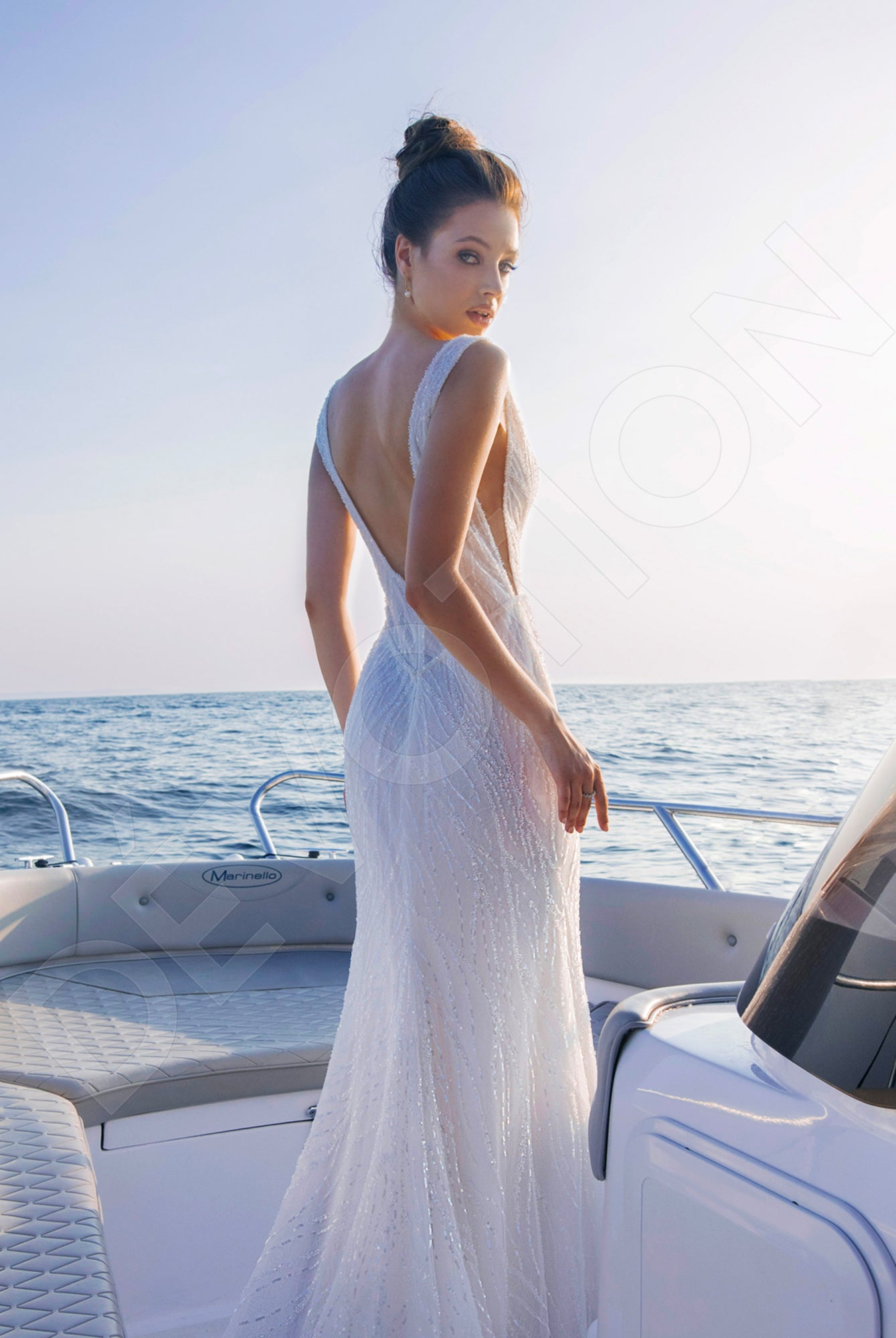 Kendall Trumpet/Mermaid Ivory Wedding dress