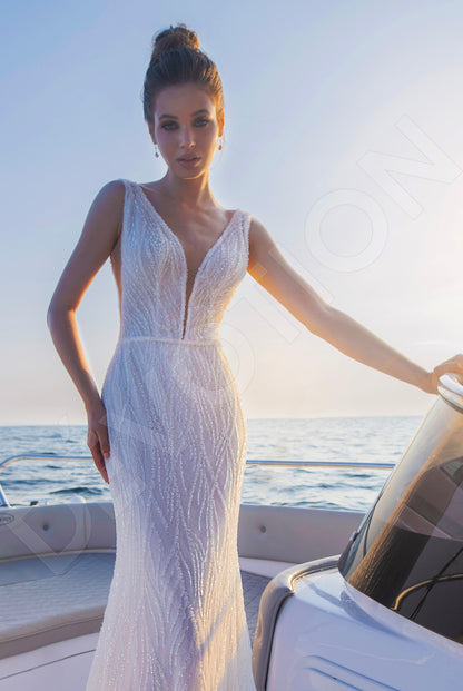 Kendall Trumpet/Mermaid Ivory Wedding dress