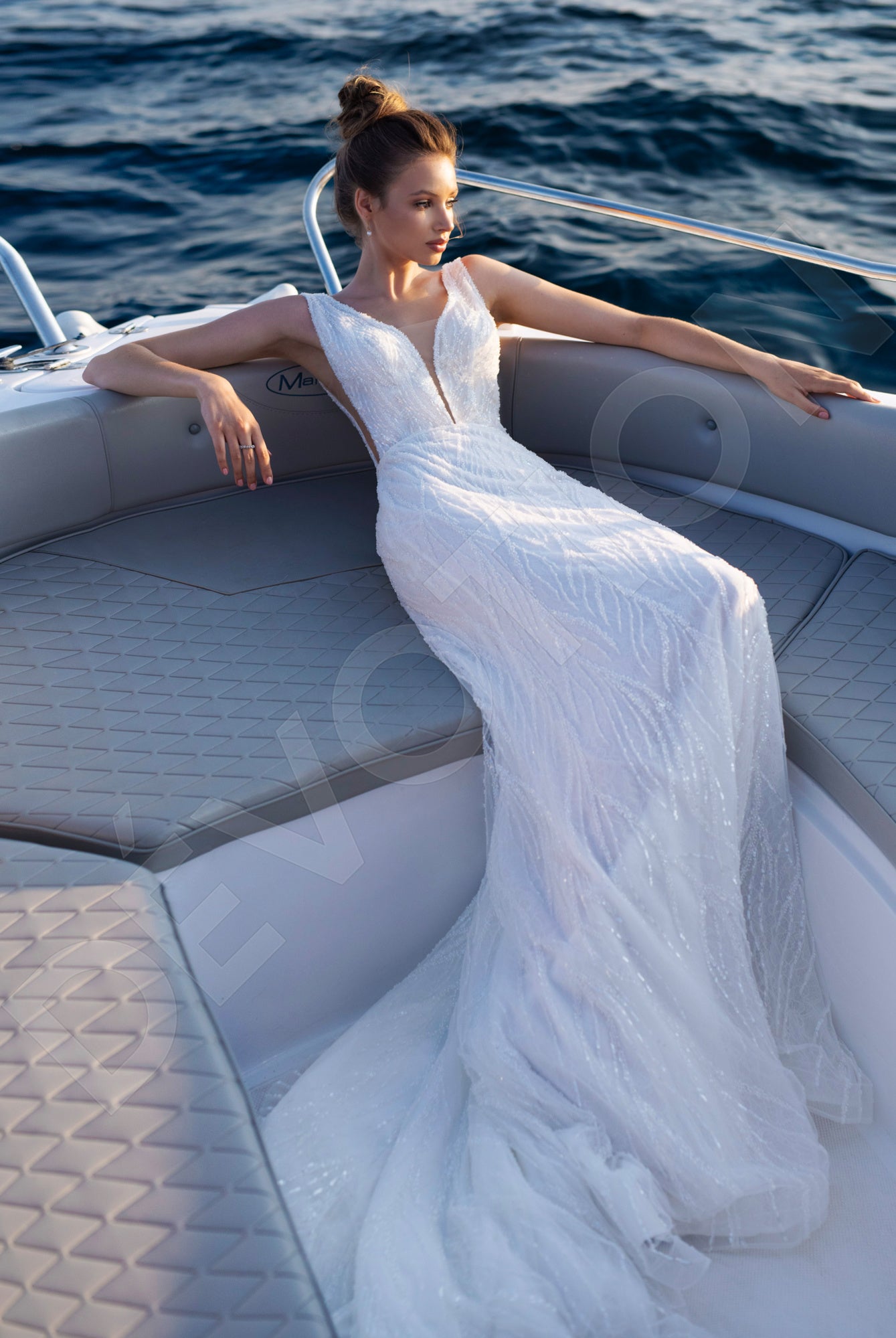 Kendall Trumpet/Mermaid Ivory Wedding dress