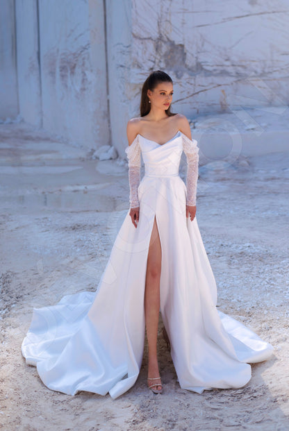 Mabel A-line Sweetheart Ivory Wedding dress