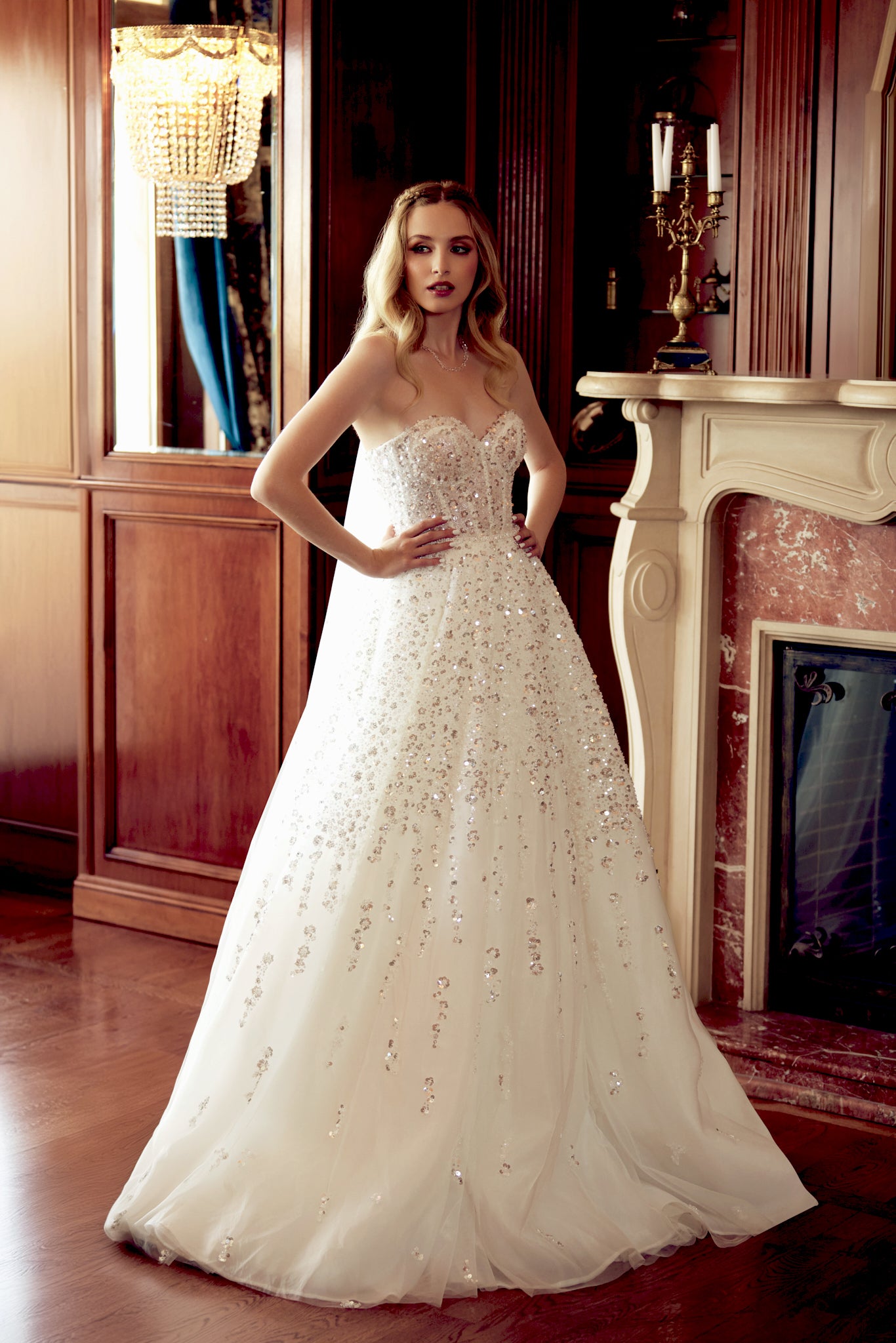 Gabi A-line Sweetheart Ivory Wedding dress