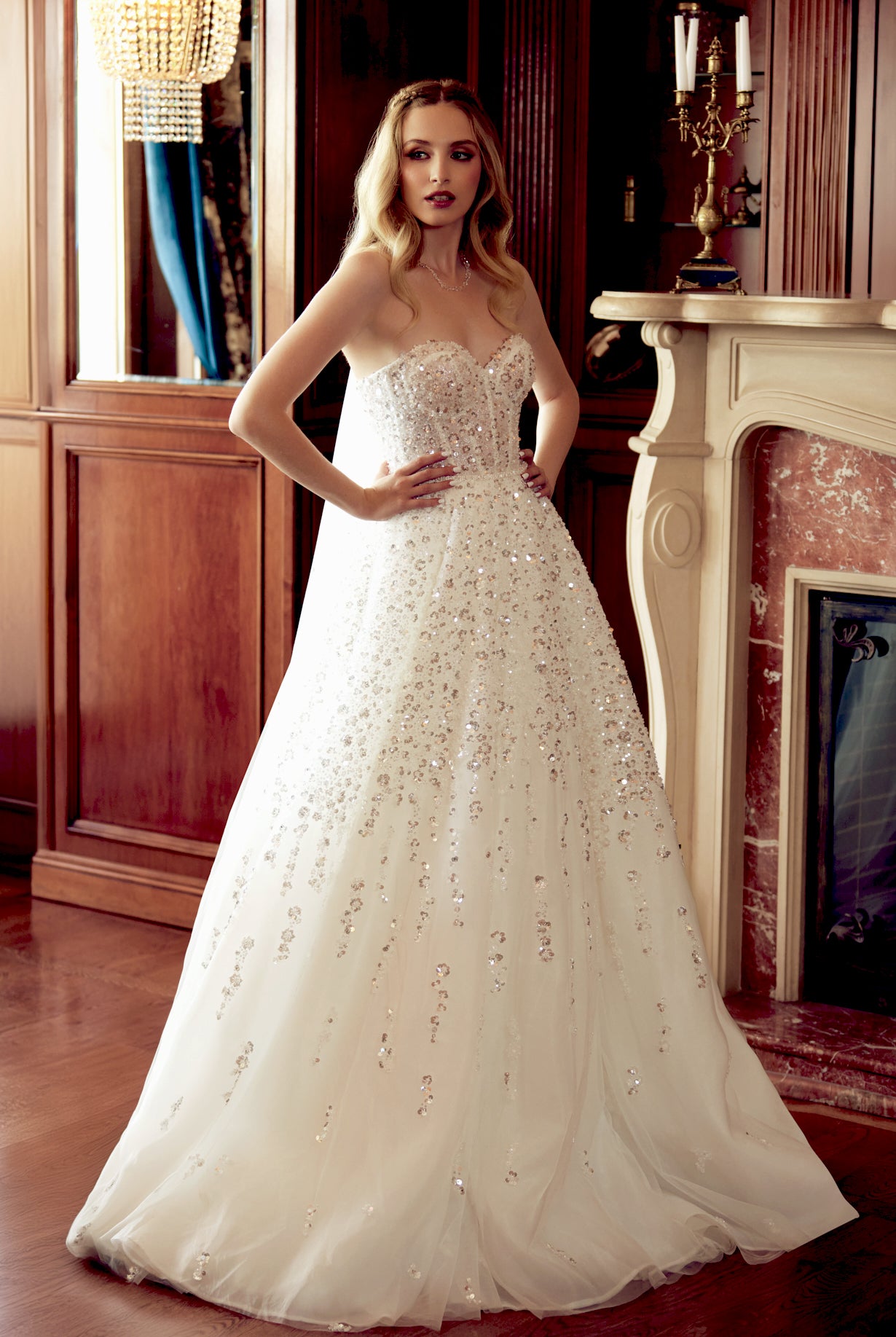 Gabi A-line Sweetheart Ivory Wedding dress