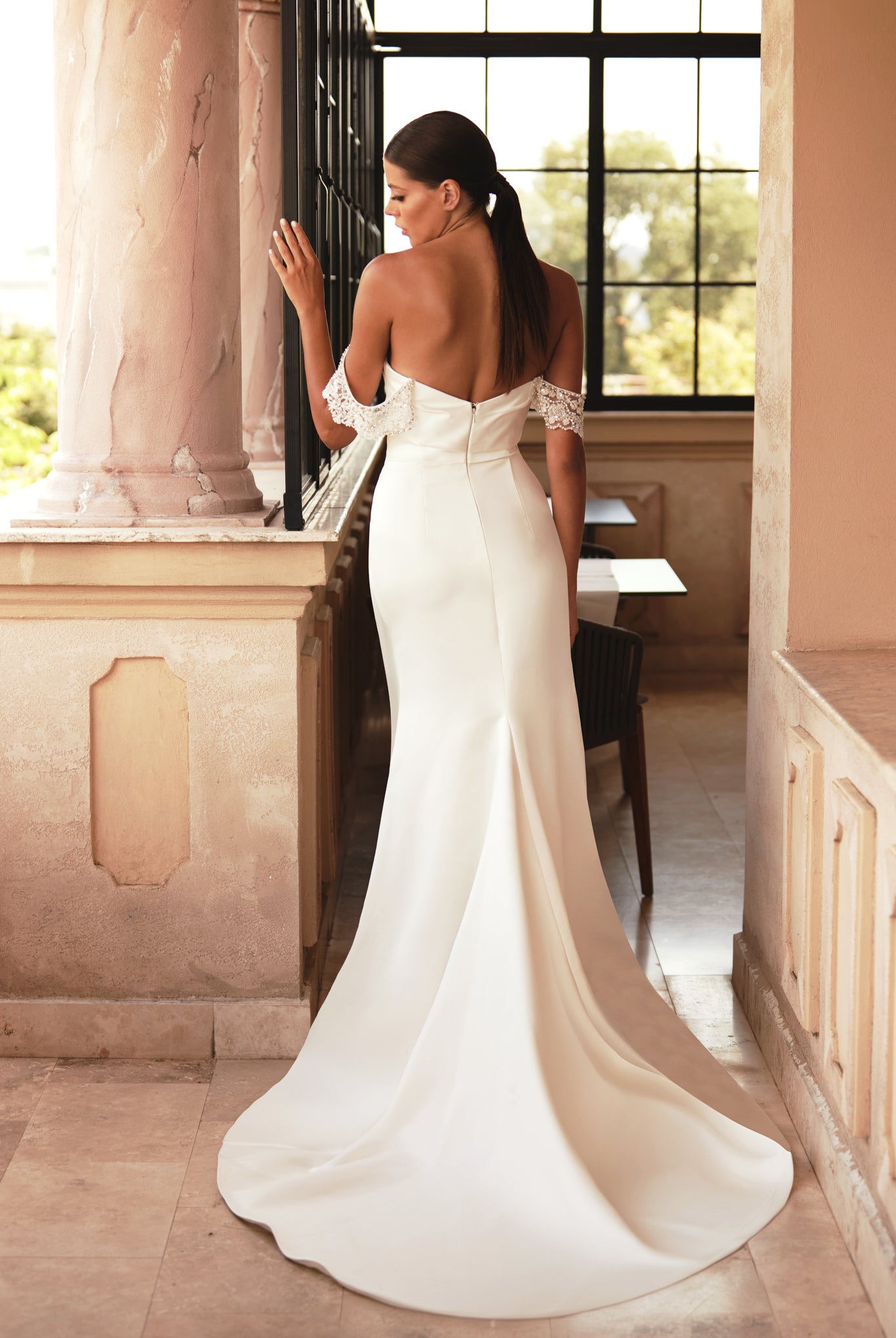 Adisa Trumped/Mermaid Off shoulder Ivory Wedding dress