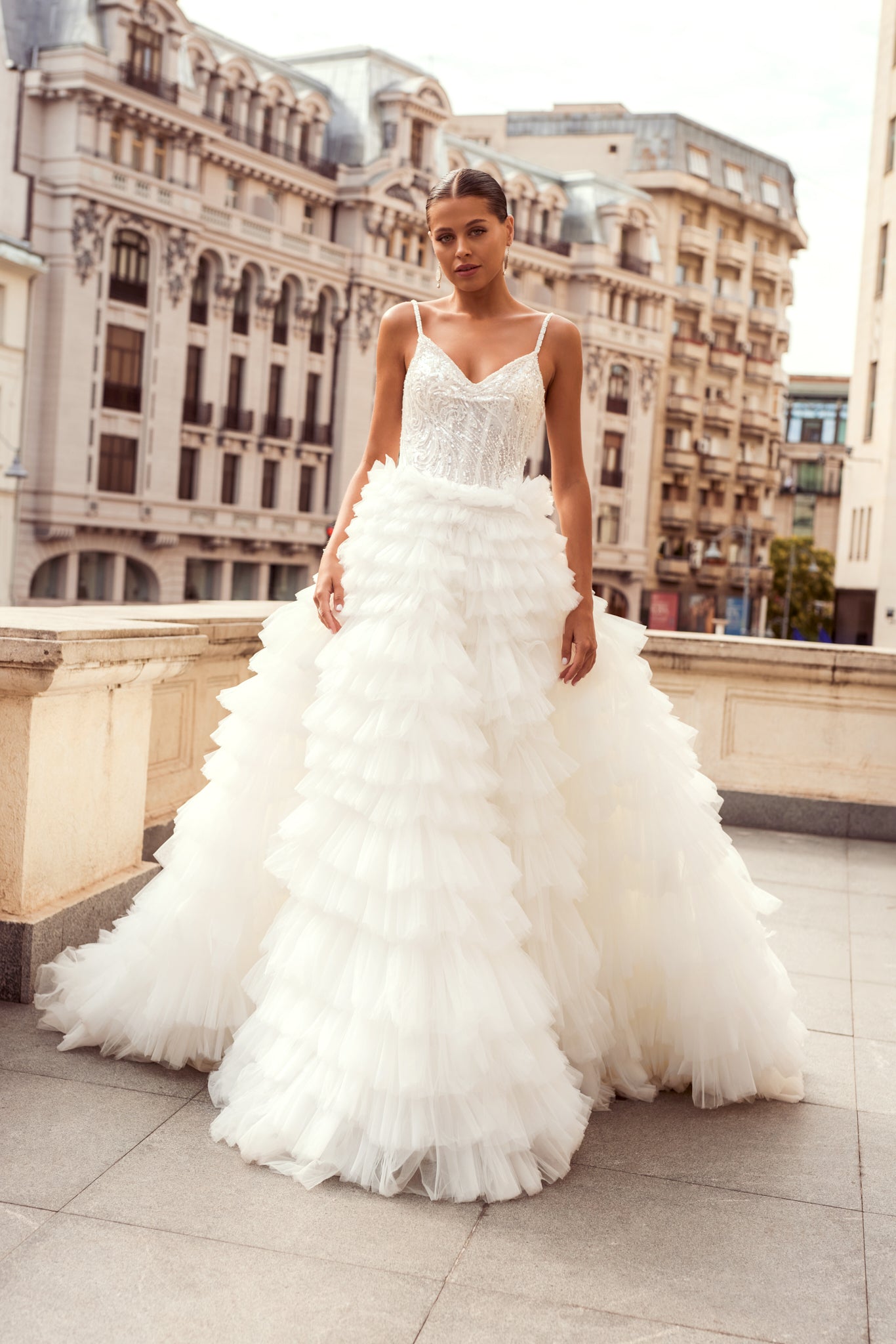 Angelique Princess/Ball Gown Illusion Ivory Wedding dress