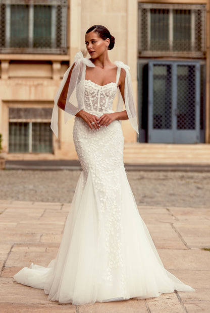 Essenia Trumpet/Mermaid Sweetheart Ivory Wedding dress